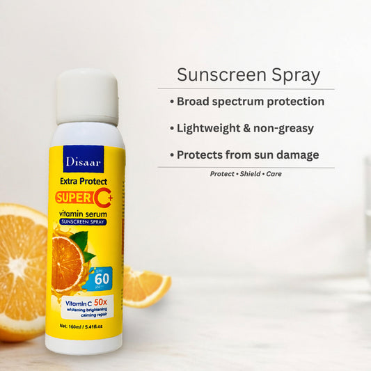 Disaar Sunscreen Spray With Super C+ Vitamin Serum