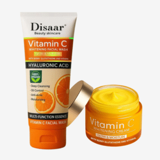 Disaar Vitamin C Bundle Face Wash + Cream for Glowing Skin
