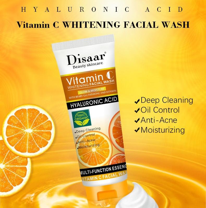Disaar Vitamin C Face Wash Best Deep Cleansing & Whitening